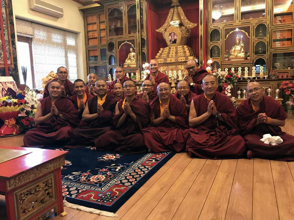New Khenpos gather in the Kudung Shrine Room