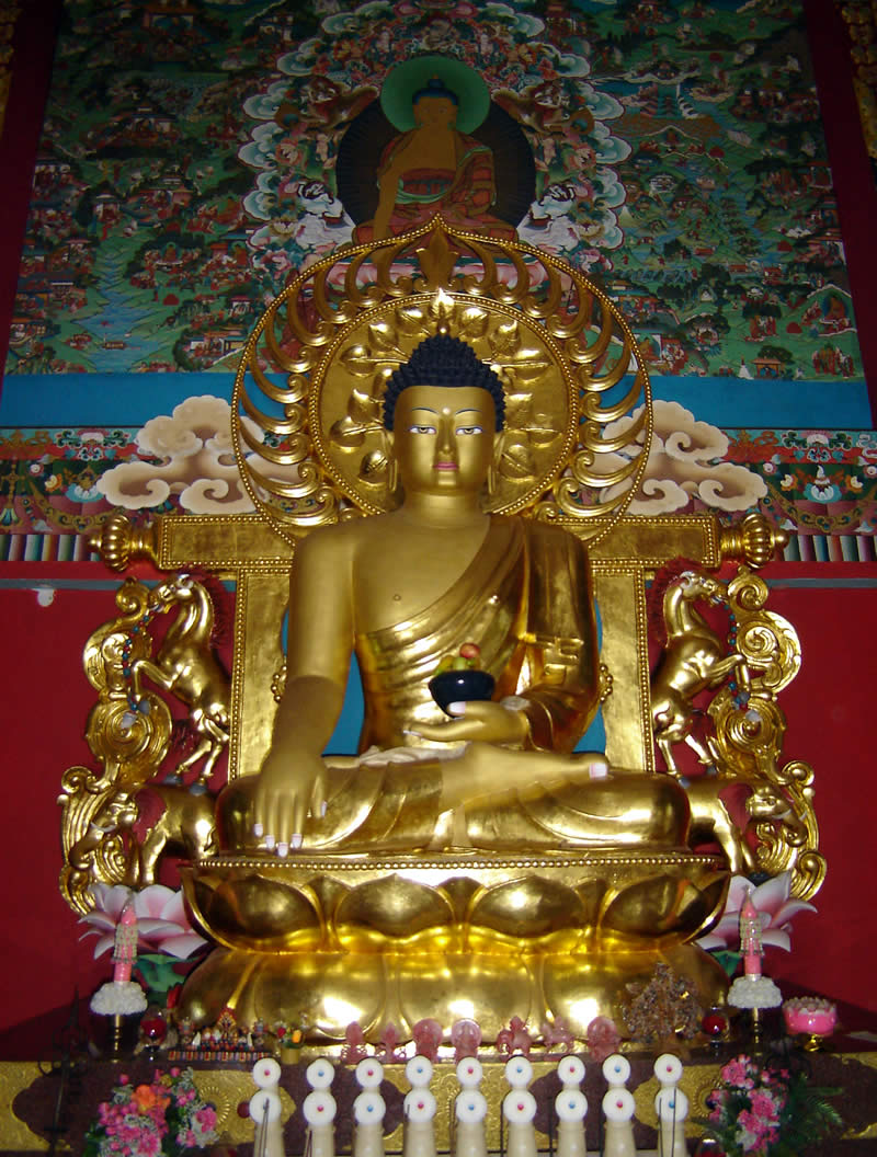 Buddha Shakyamuni Shrine Room in the Great Stupa at Mindrolling