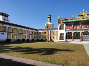 View of the renovated housing wing at Mindrolling Monastery